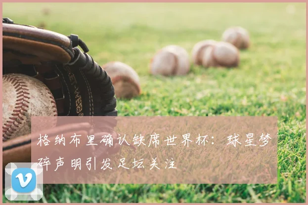 格纳布里确认缺席世界杯:球星梦碎声明引发足坛关注